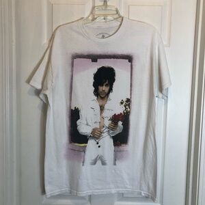 The Prince Estate  Prince Purple Rain Flower T-Shirt. Size Medium